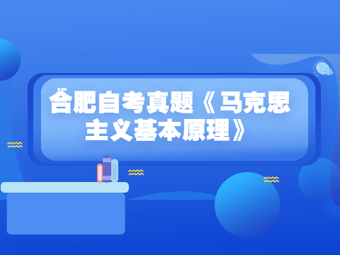 合肥自考真題《馬克思主義基本原理》